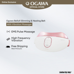 [Apply Code: 6TT31] OGAWA BellaX Slimming & Heating Belt With Vibration Massager (Rose White)*